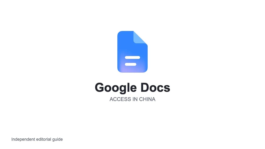 Does Google Docs Work in China?