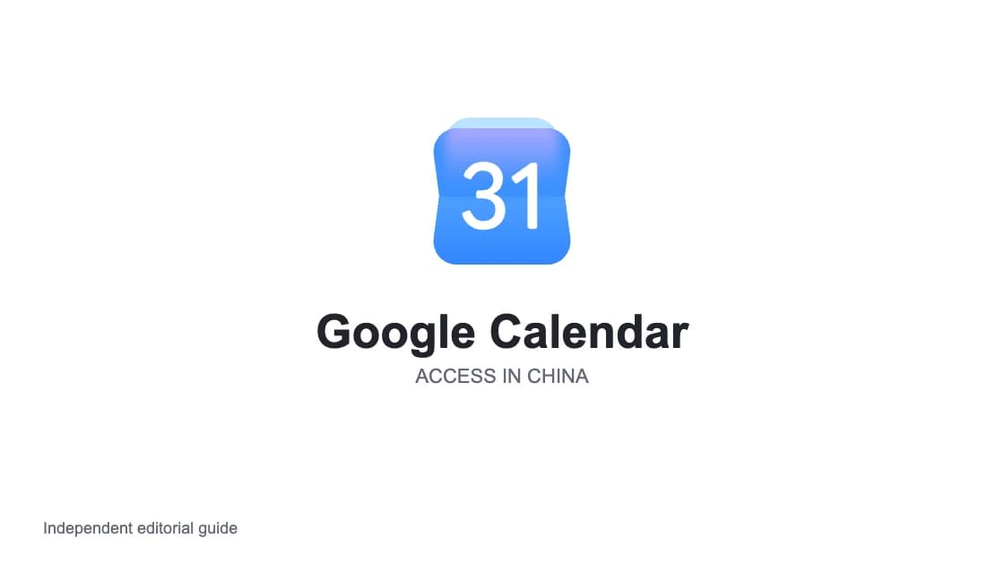 Does Google Calendar Work in China?
